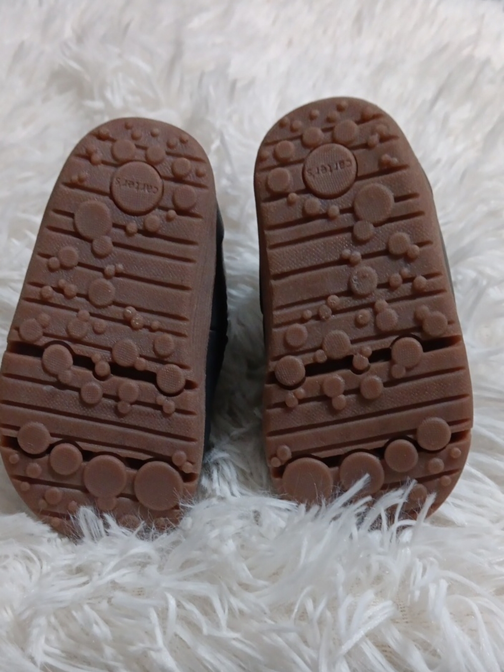 Carter's Black Toddler Boots with Burgundy Lining and Brown Sole - Picture 3 of 6